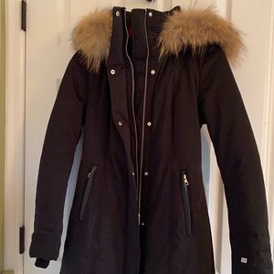 Soia & Kyo. Fur trimmed and down filled. Size XS.